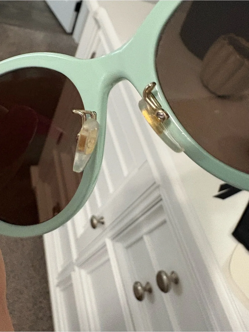 Gucci Mint Green Cat-Eye Sunglasses with Brown Lenses